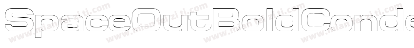 SpaceOutBoldCondensed Italic字体转换